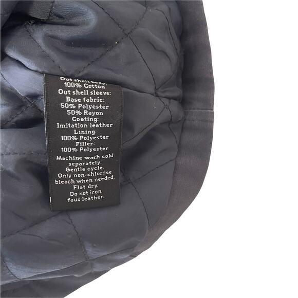 Rock & Republic Men's Size Medium Moto Gray Black Jacket - Picture 5 of 7